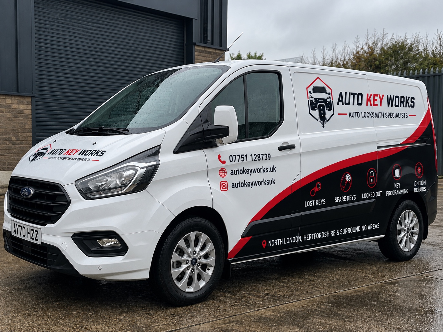 Auto Key Works mobile auto locksmith van serving Broxbourne